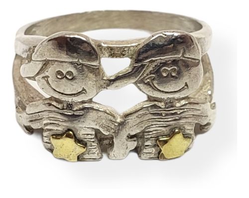 Anillo Plata 925 - Hijitos Varones - Ml479-17d