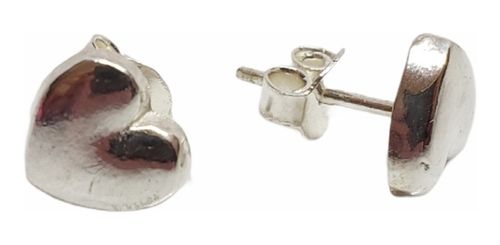 Aros Plata 925 - Corazon 8 Mm - Arpl86-12d
