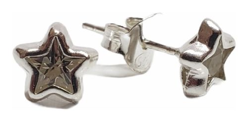 Aros Plata 925 - Estrella - Circonios - Arpl20-11d