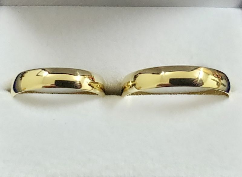 H.R.O Joyas Salta Par De Alianzas Oro 18 Kilates 5 Grs El Par Casamiento