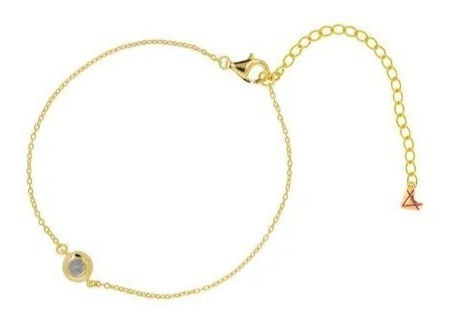 Pulsera Carmin Plata 925 Brillo Dorada Ca76111pdbl