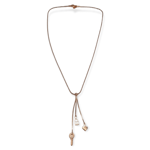 Cadena Carmin Top Secret Plata 925 Baño Rose CA041300228
