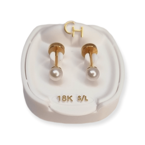 Aros Abridores Oro 18k con Perla 770800 - 72d