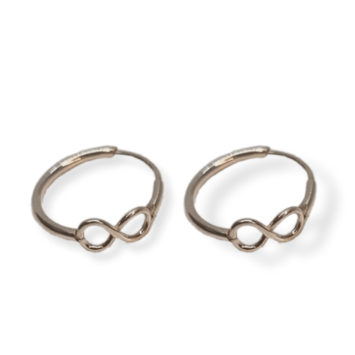 Aros Argollas de Plata 925 - Infinito - ARPL109 - 6d