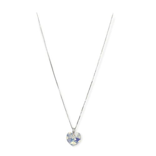 Cadena Plata 925 y dije con Cristal SWA - Fr129-24d