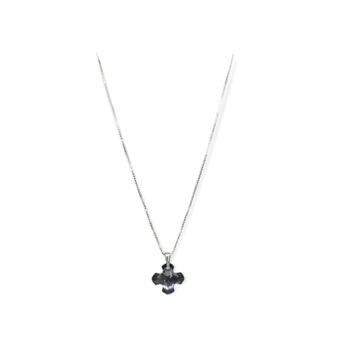 Cadena Plata 925 y dije con Cristal SWA - Fr147-42d