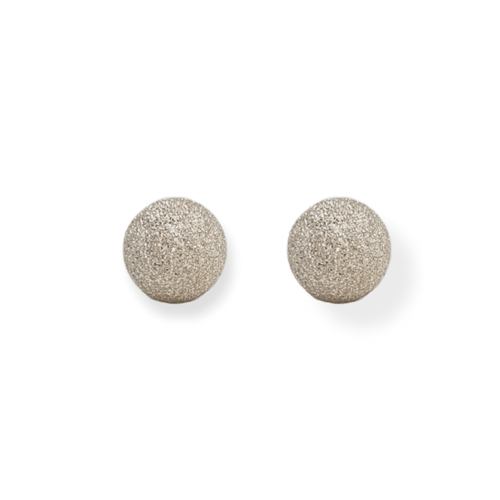 Aros Plata 925 Bolitas esmeriladas ARPL174 - 10d