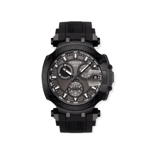 Reloj Tissot T-Race Chronograph hombre de silicona negro t1154173706103