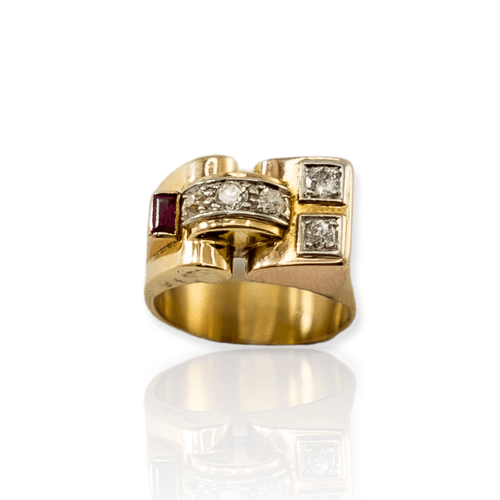 Anillo Oro 18k - Chevallier Vintage - 7,8 Grs. - An213