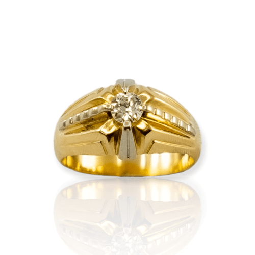 Anillo Oro 18 Kilates - Brillante 0.50 Ct - 12,5 Grs - An251