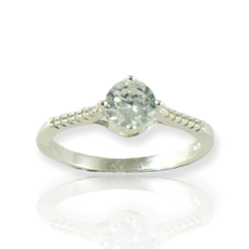 Anillo Plata 925 - Solitario - Mujer - Ml661-21d
