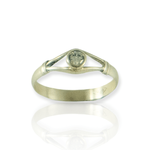 Anillo Plata 925 - Tipo Solitario - Mujer - Ml604-13d
