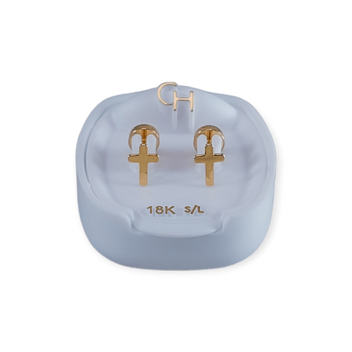 Aros Abridores Oro 18k Cruz 775900 - 87d