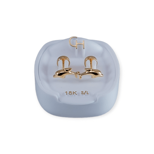 Aros Abridores Oro 18k Delfines 776600 - 120d