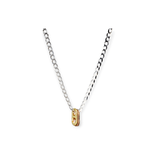 Cadena Plata 925 con chapitas - Fr388-43d