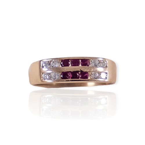 Anillo oro 18k medio sin fin - Mujer- An462- 2,2 grs