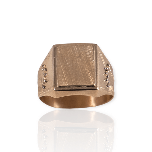 Anillo oro 18k sello - Hombre- An469- 8,3grs