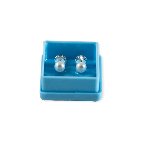 Aros Abridores De Plata 925 con perlitas - 001000-15d