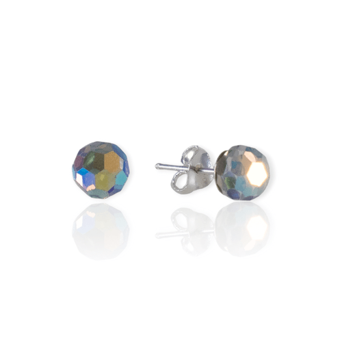 Aros Plata 925 bolita de cristal SWA ARPL307 - 9d