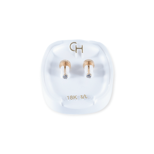 Aros Abridores Oro 18k con agua marina 779503 - 67d