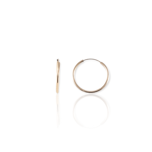 Aros Oro 18k argollas - Ar124 - 0,6 grs