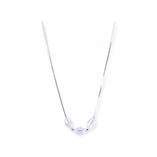 Cadena Plata 925 con cristales SWA Fr491 - 25d