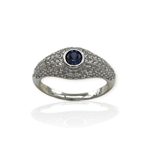 Anillo Plata 925 tipo solitario mujer - Ml912 - 46d