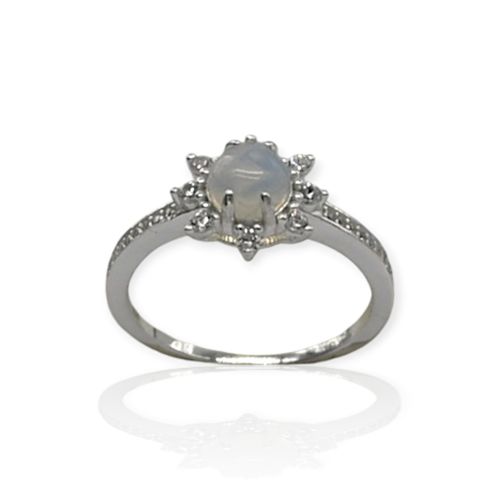 Anillo Plata 925 tipo roseta mujer - Ml932 - 39d