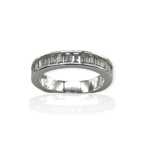 Anillo Plata 925 tipo medio sin fin mujer - Ml938 - 42d