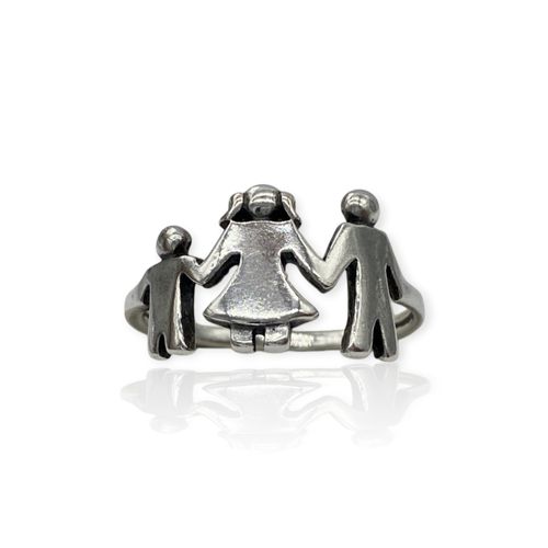 Anillo Plata 925 - Simbolo Familia - Mujer - Ml305-14d