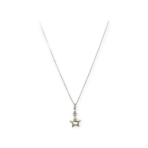 Cadena oro blanco 18k Estrella - Ca205 - 1,2gr