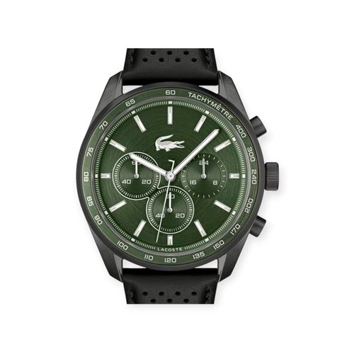 Reloj Lacoste Vancouver de cuero negro para hombre -2011345