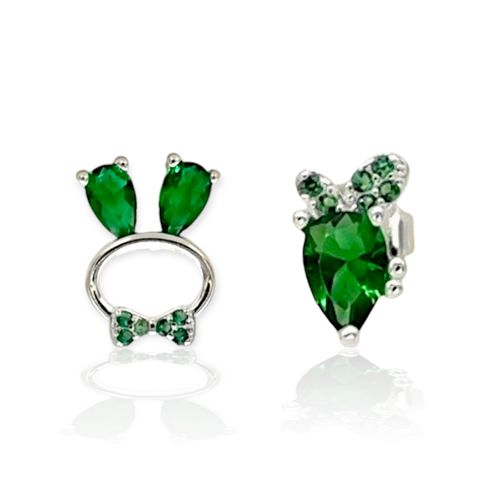 Aros plata 925 conejo y zanahoria ARPL444 - 15d