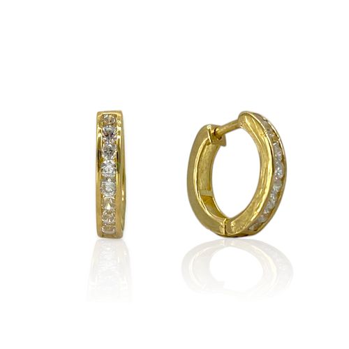 Aros oro 18k argolla - Ar145 - 2,4gr