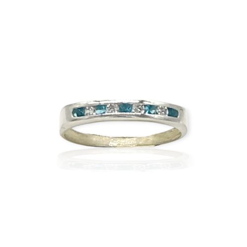 Anillo plata 925 tipo medio sin fin - Ml1077 - 17d