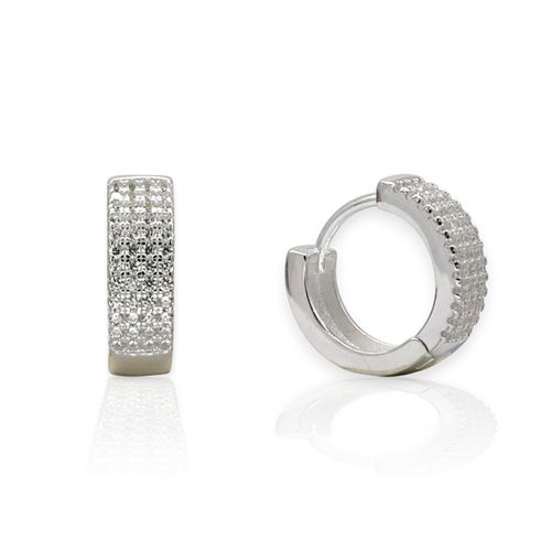 Aros plata 925 argolla con cubics ARPL526 - 56d