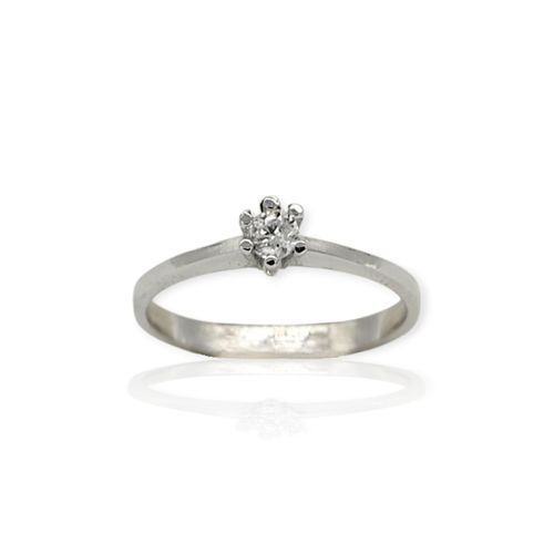 Anillo oro 18k solitario - An601 - 2,2g