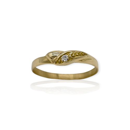 Anillo oro 18k diseño moderno - An607 - 1,9g