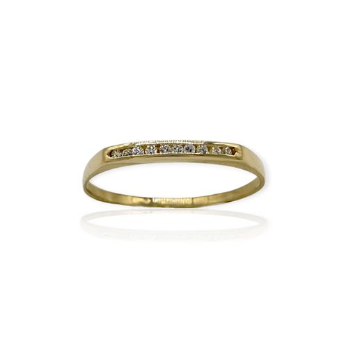 Anillo oro 18k medio sin fin - An610 - 1,4g