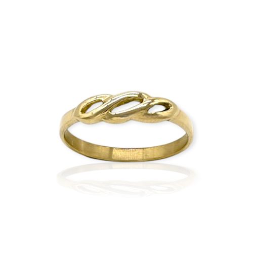 Anillo oro 18k diseño moderno - An632 - 1,8g