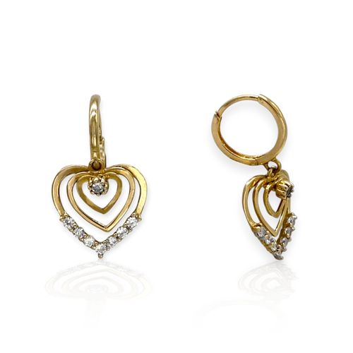 Aros oro 18k diseño moderno - Ar169 - 2,4g