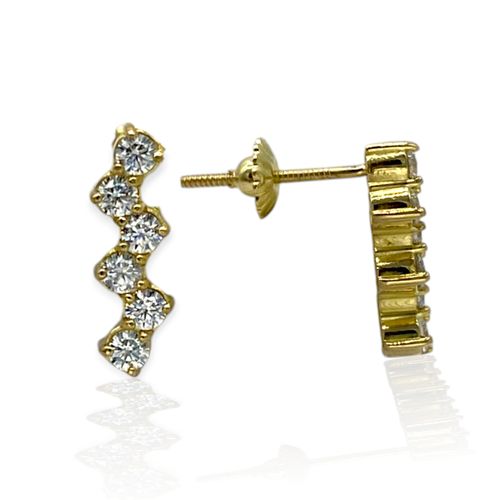 Aros oro 18k colgante - Ar176 - 2,1g