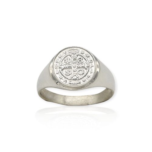 Anillo plata 925 San Benito - Ml1144 - 21d