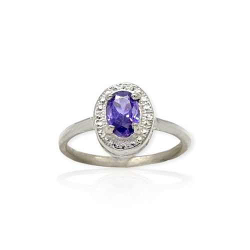 Anillo plata 925 piedra oval - Ml1157 - 14d