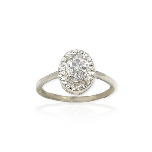 Anillo plata 925 piedra oval - Ml1158 - 14d