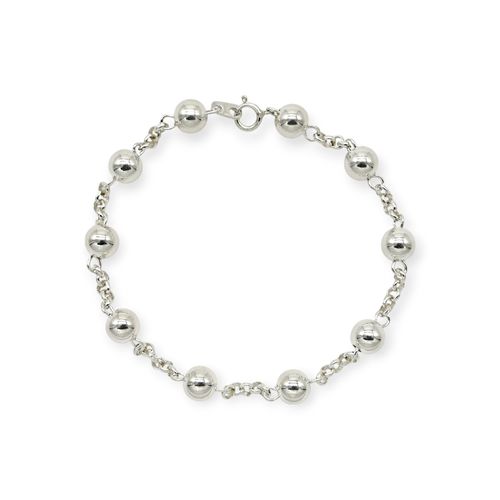 Pulsera plata 925 bolitas Kl380 - 50d