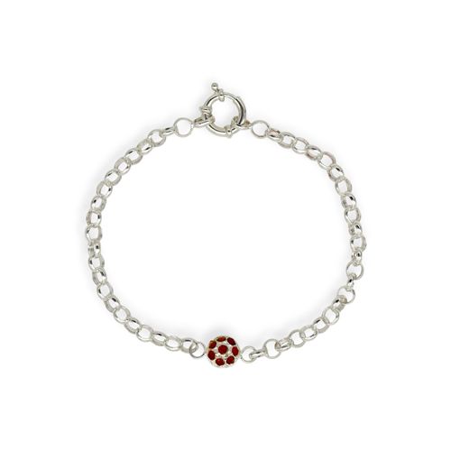 Pulsera plata 925 rolo con dije Kl383 - 36d