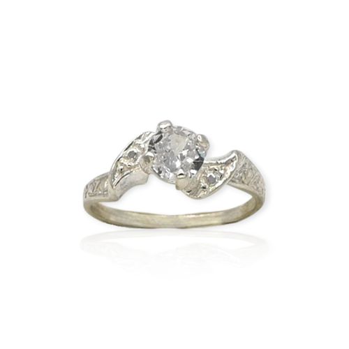 Anillo plata 925 solitario - Ml1160 - 17d
