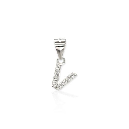 Dije plata 925 letra V - Fr594 - 9d