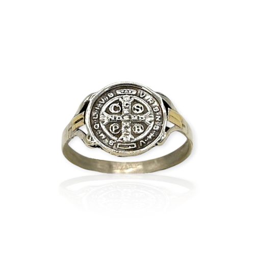 Anillo plata 925 San Benito - Ml1164 - 15d